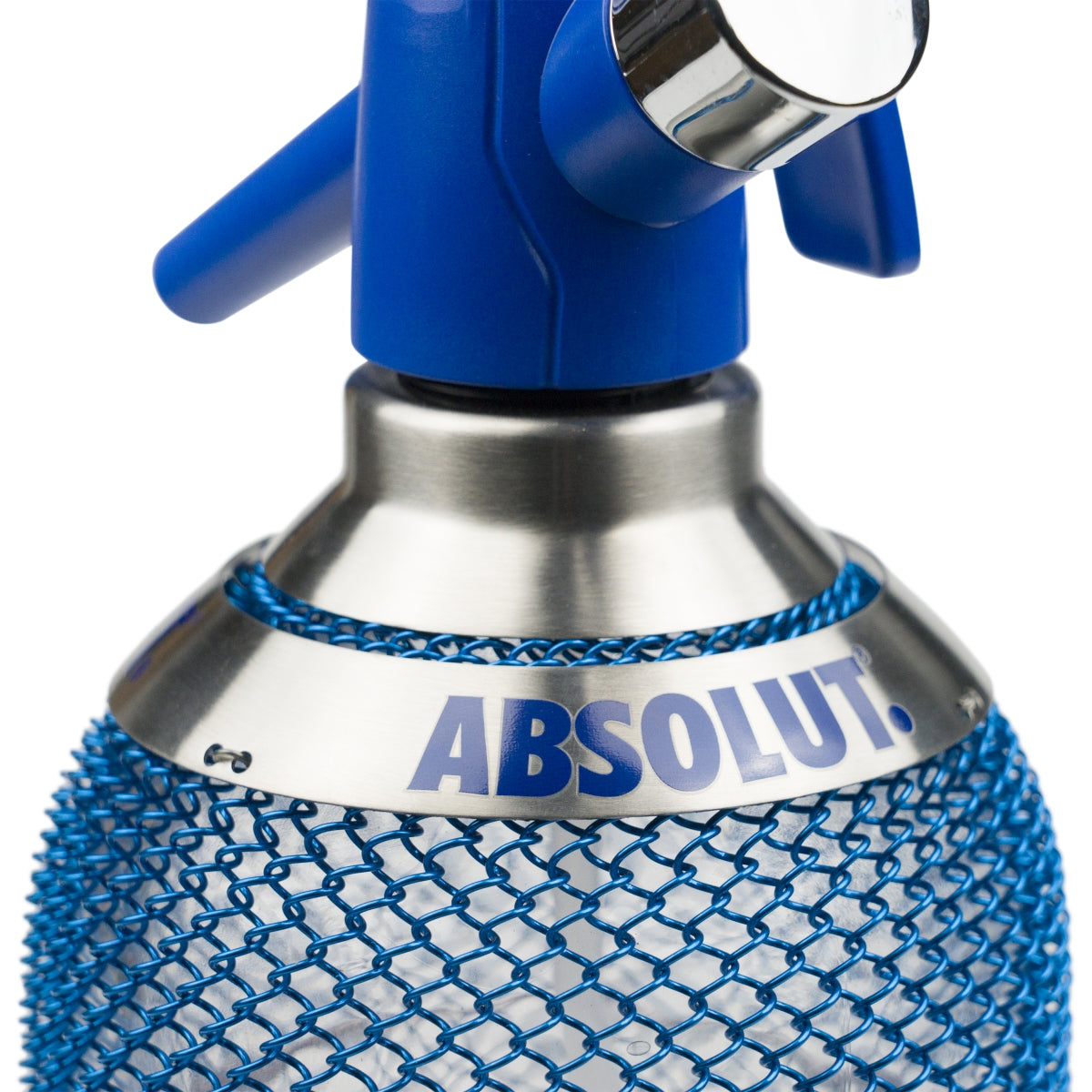 1 Absolut Vodka Siphon Soda Pourer 1l niebieski stal nierdzewna nowy – Widok 3