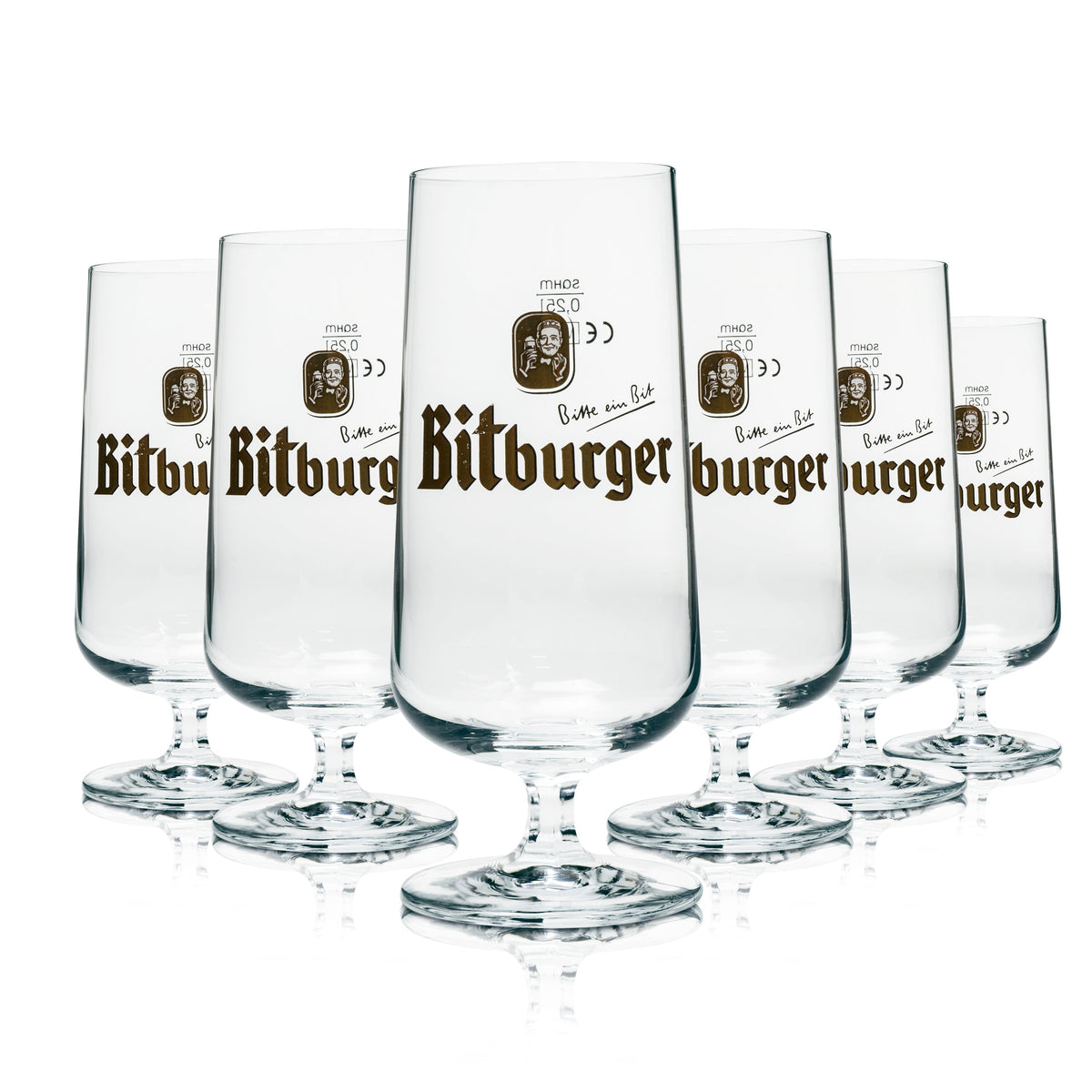 6x Bitburger szklanka 0.25l goblet tulipan piwo pilzner szklanki Gastro Geeicht pub bar – Widok 4
