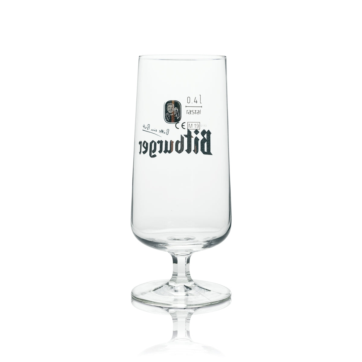 6 szklanek do piwa Bitburger 0,4 l, ekskluzywny model „Pokal Tulpe” – Widok 4