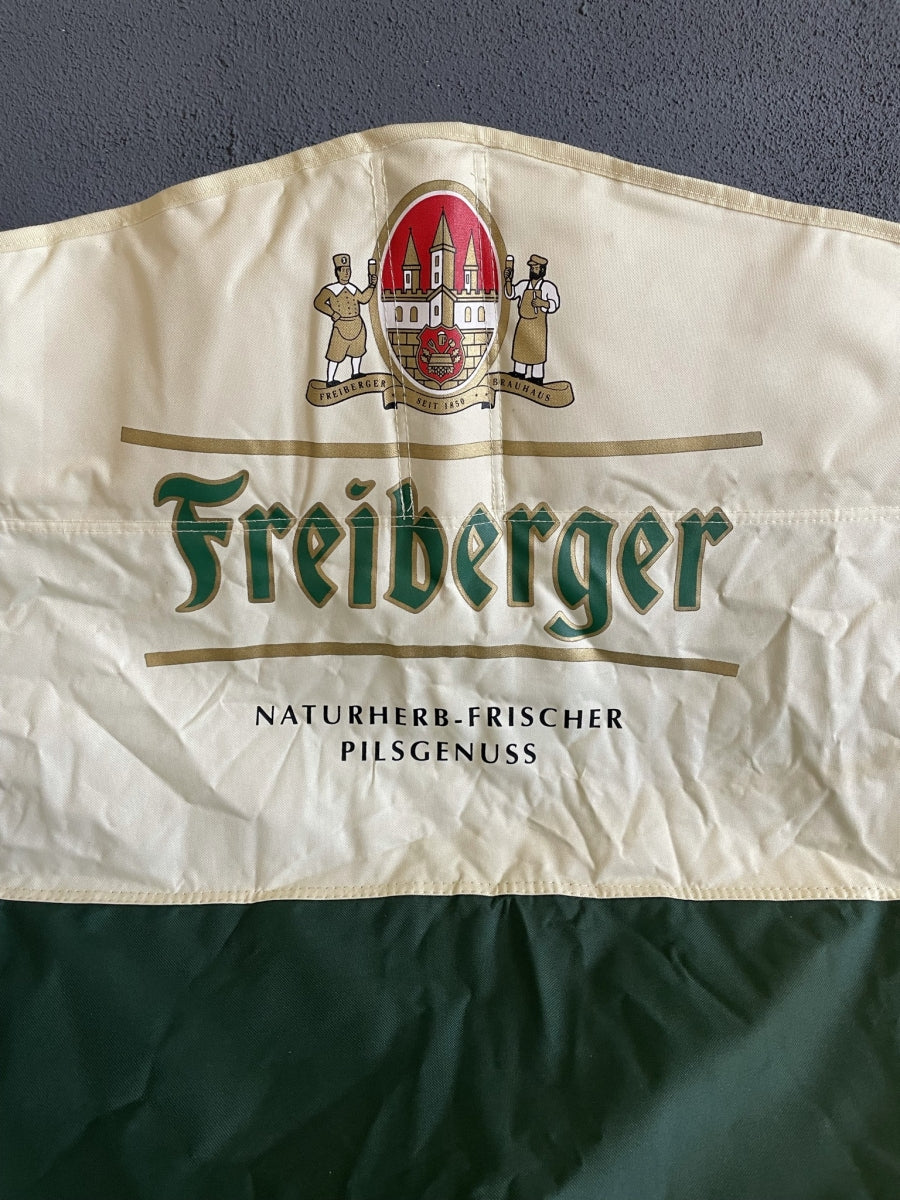 1x Ławka kempingowa Freiberger Bier na 2 osoby, zielono-żółta, nowa – Widok 2
