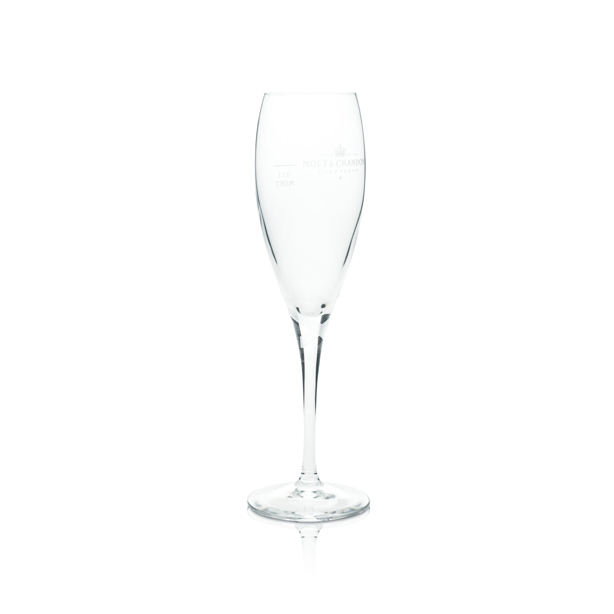 1 Moet Chandon Champagne szklany flet z kokardą 0,1 l nowy – Widok 2