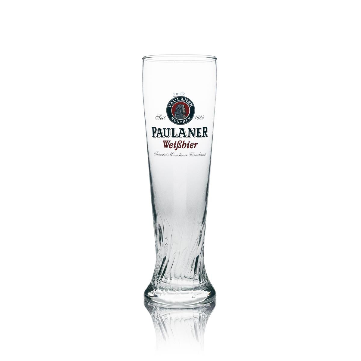 6x szklanka do piwa Paulaner Weißbier 0,5 l Szklanki do piwa pszenicznego Hefeweizen Kalibrowane Gastro Browar Bawaria – Widok 2