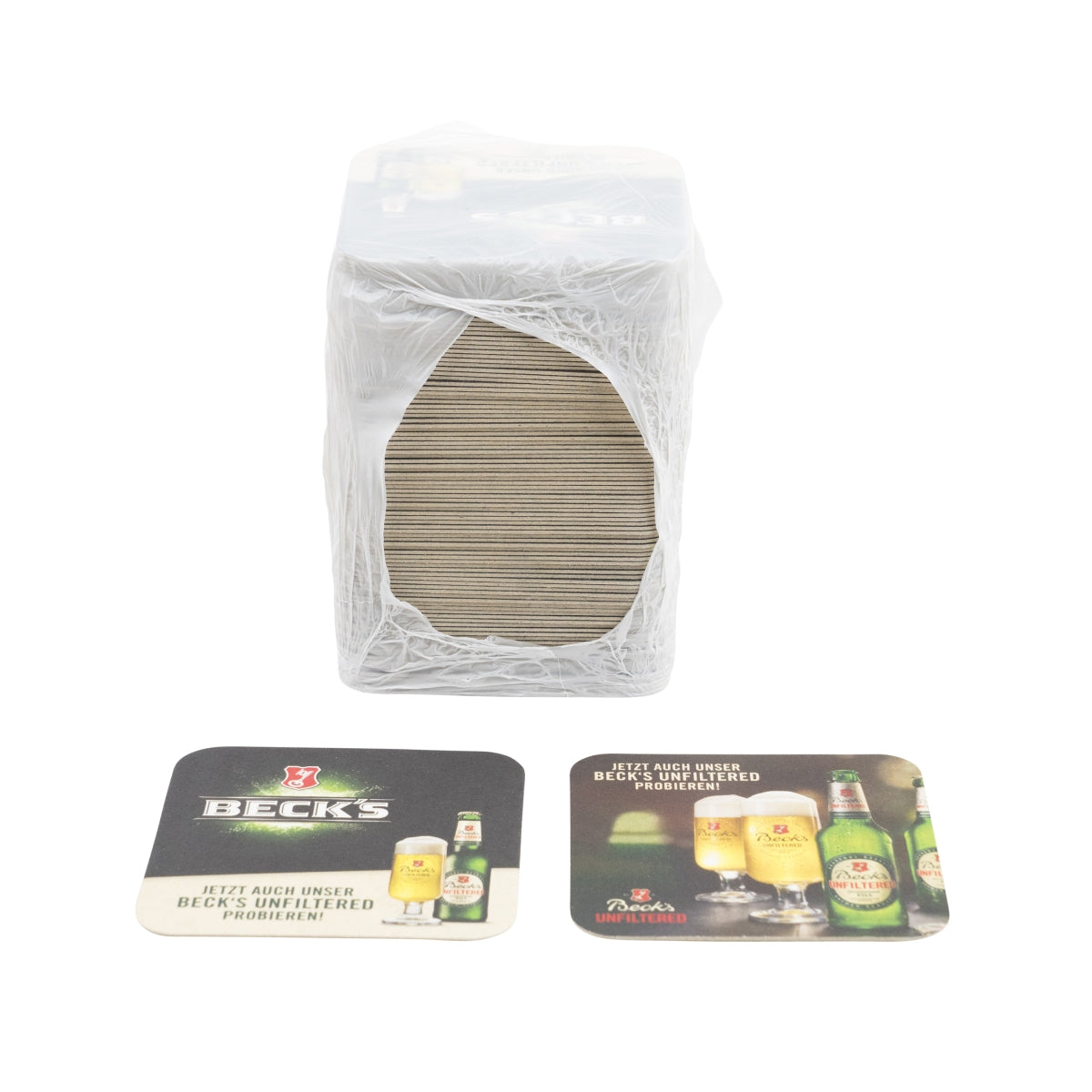 100x Becks Coasters Coaster Beer Cover Mat Ochrona przed kapaniem Gastro