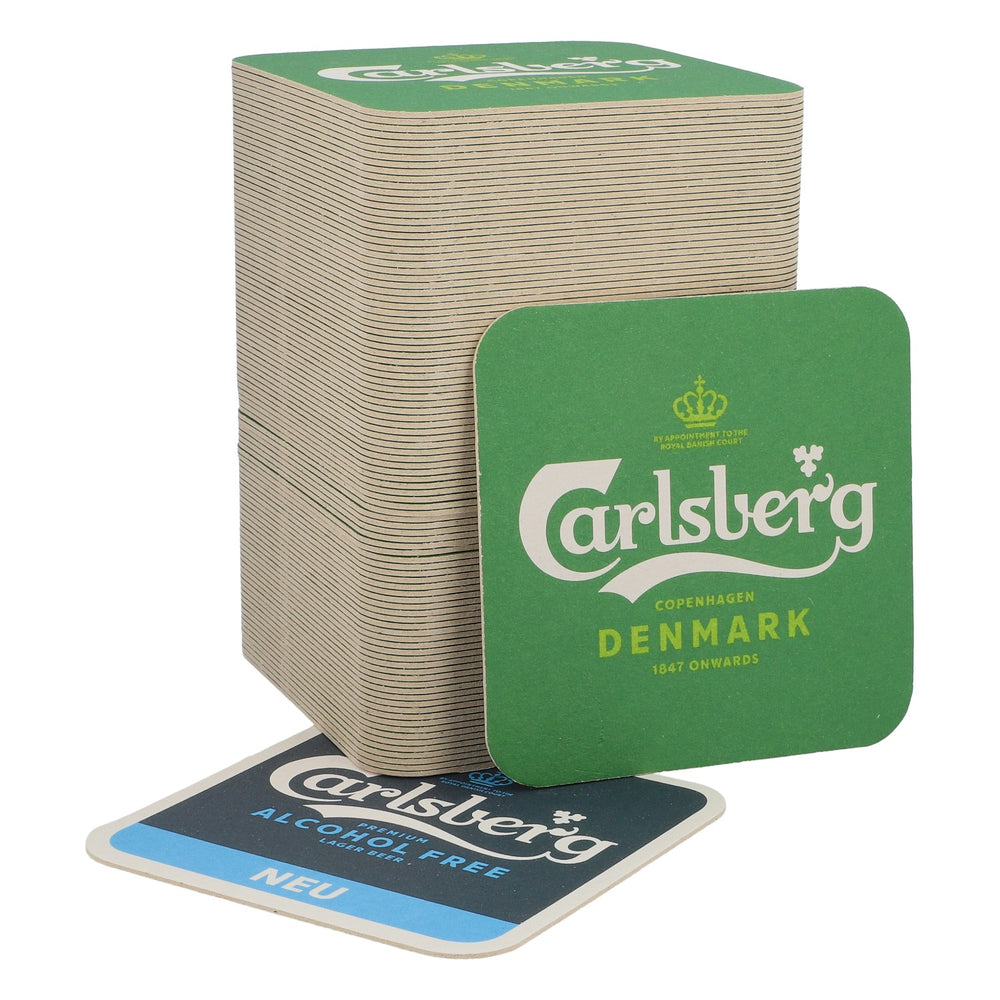 100x Carlsberg Piwo Podkładki pod piwo Podkładki pod szklanki Pokrywki „Alcohol Free”