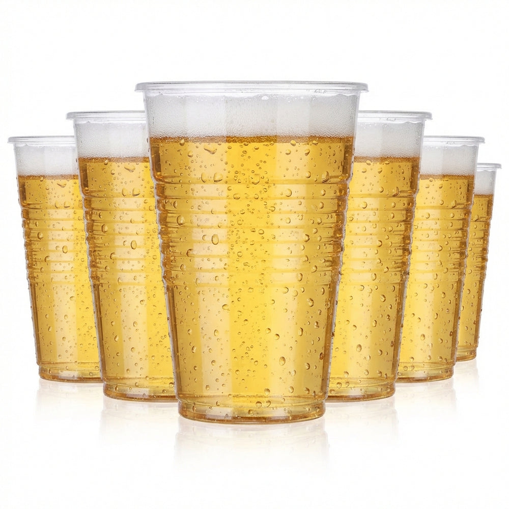 zestaw 100 kubków jednorazowych 0,2 l, plastikowe, ekologiczne, szklane, kubki imprezowe