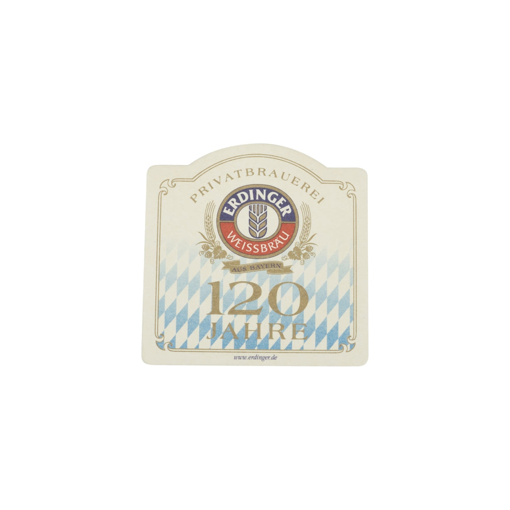 100x podkładki pod piwo Erdinger 10x10cm 120 lat podkładka szklana piwo filc Piwo