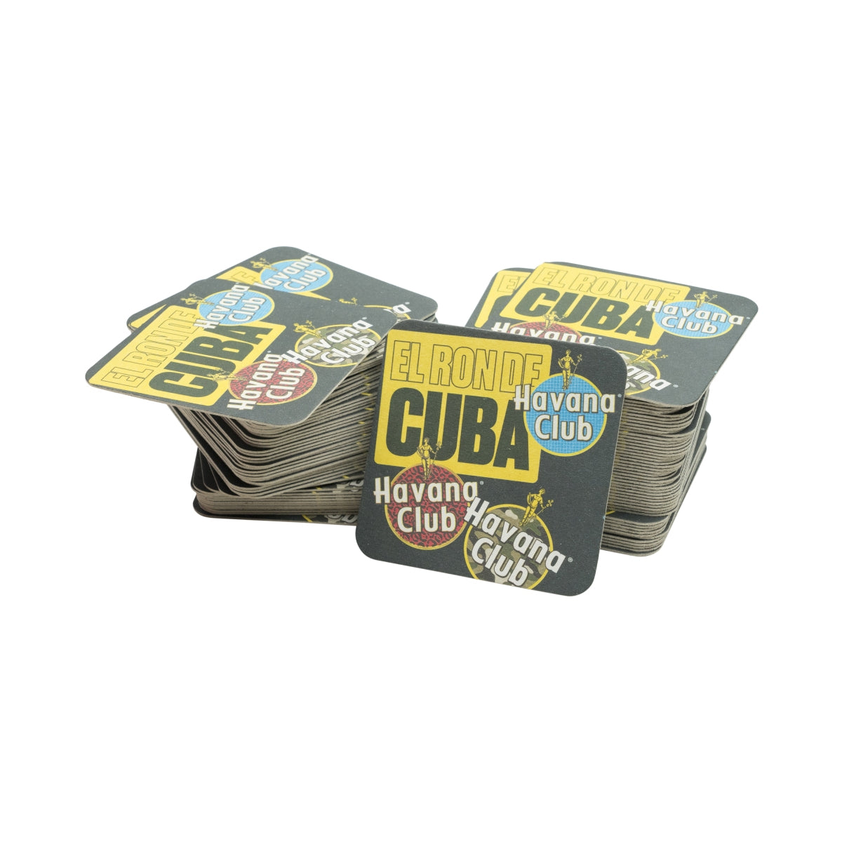 100x Havana Club Rum Coasters Black 9x9cm "Tiger" – Widok 2