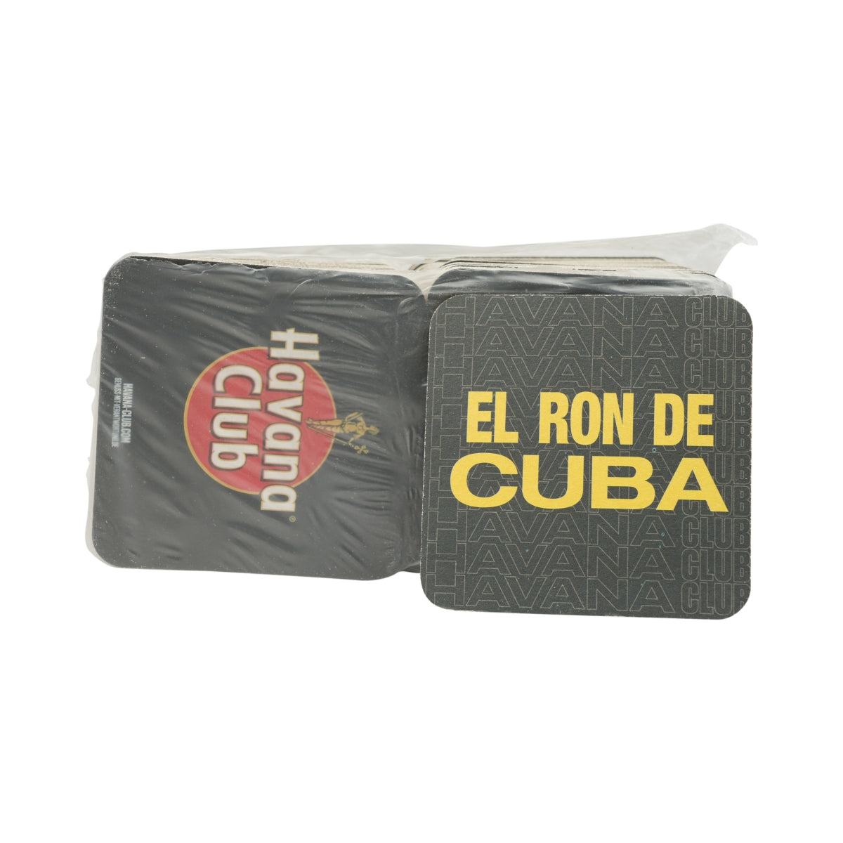 100x Havana Club Rum Coasters Black 9x9cm Filc do piwa Szklany stół – Widok 2