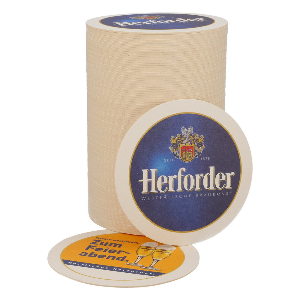 100x podkładki pod piwo browaru Herforder Brauerei „Zum Feierabend”
