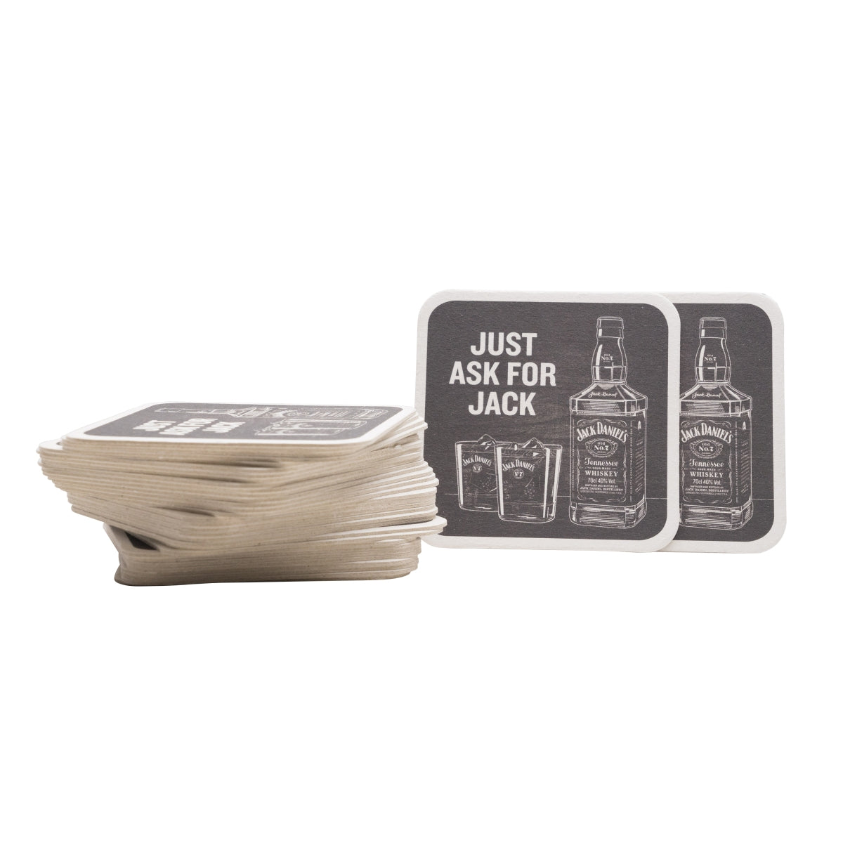 100x Podstawki pod whisky Jack Daniels mała wersja papierowa