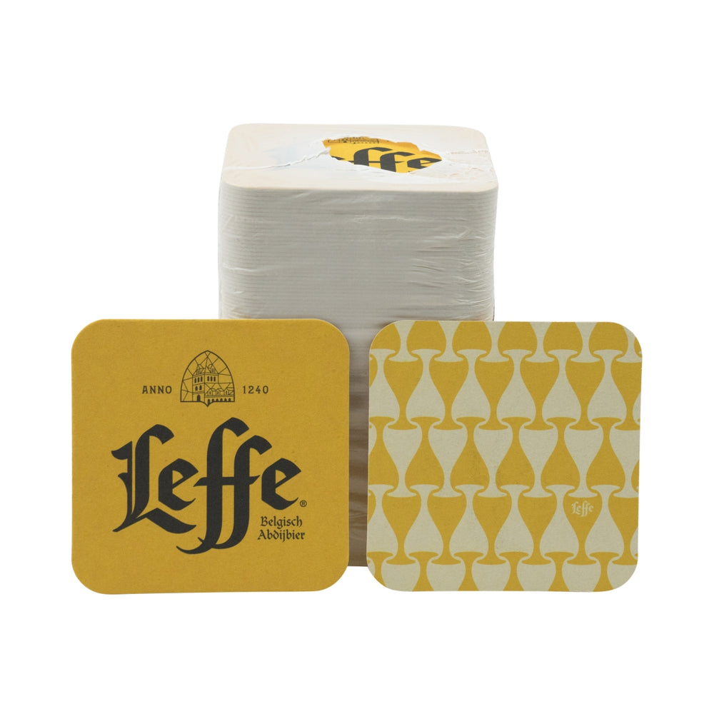 100x Leffe Coaster 9x9cm Coaster Beer Mat Ochrona przed kapaniem Gastro Bar