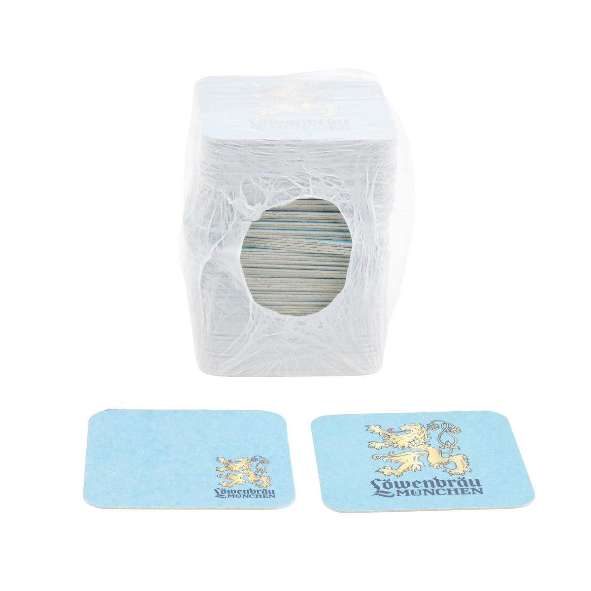 100x Löwenbräu Coaster Coaster Beer Cover Mat Ochrona przed kapaniem Gastro