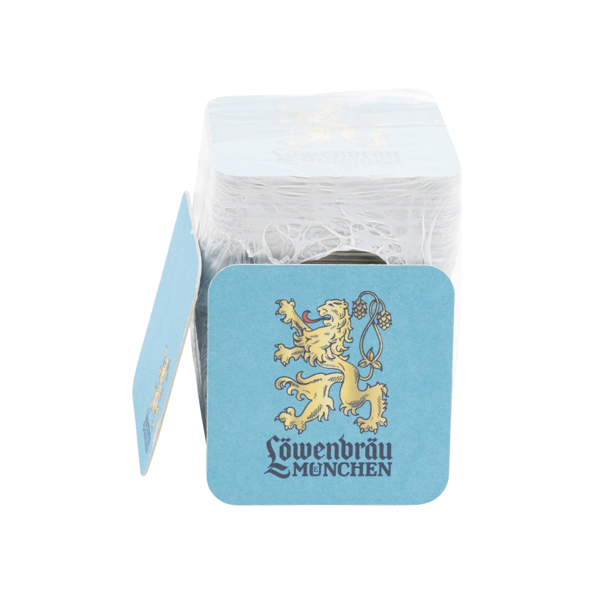 100x Löwenbräu Coaster Coaster Beer Cover Mat Ochrona przed kapaniem Gastro – Widok 2