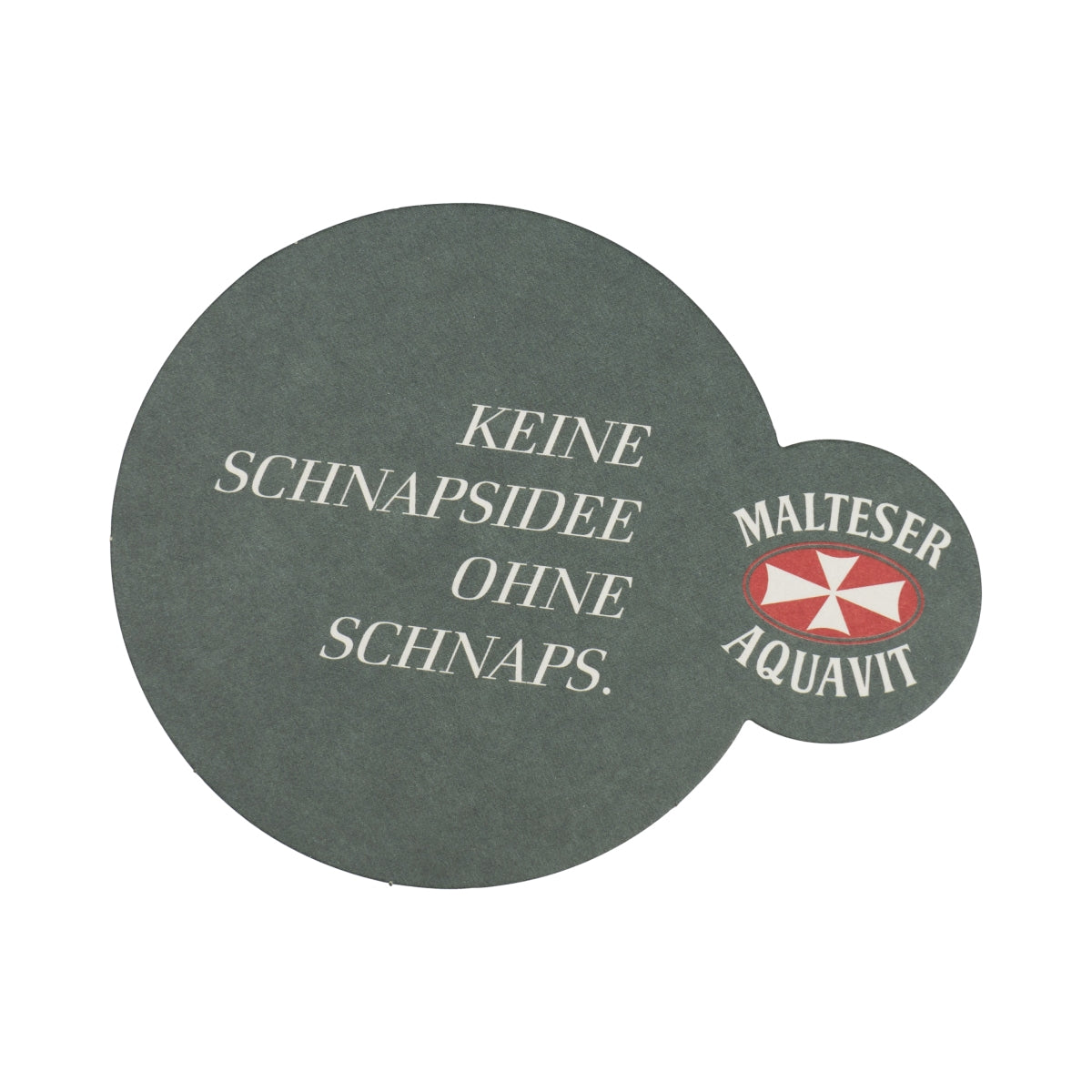 100x Malteser Acquavit coaster coaster szklany sznaps zielony