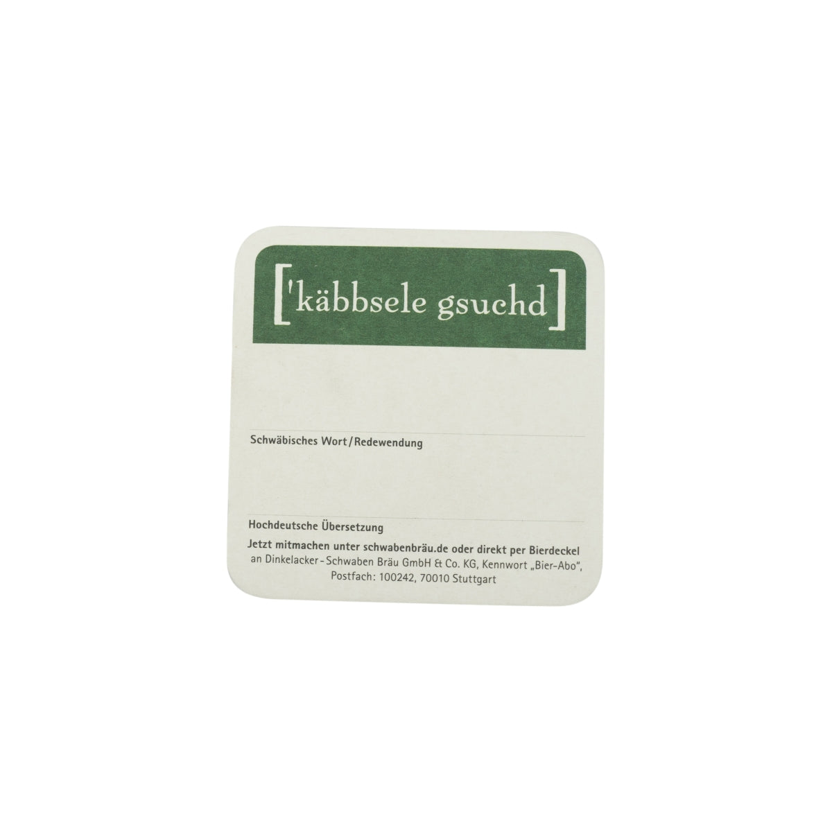 100x podkładki pod piwo Schwabenbräu 10x10cm podkładka pod piwo z filcu szklanego