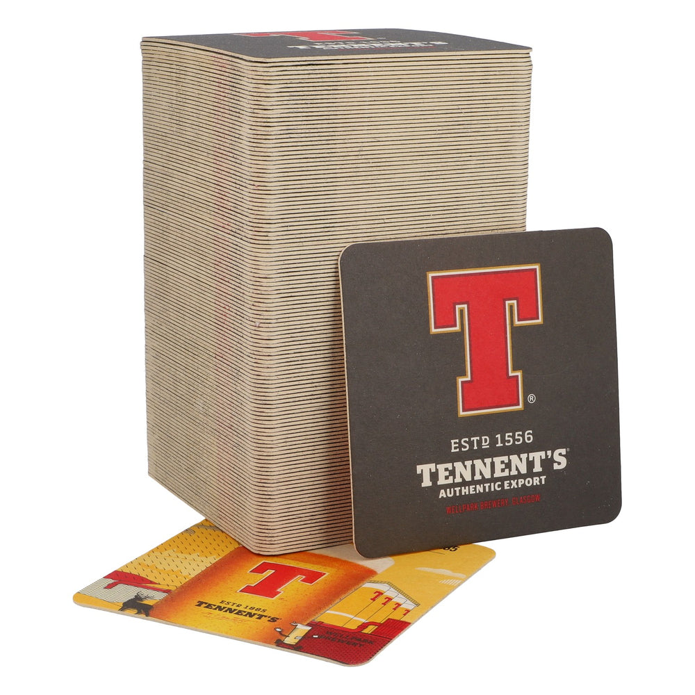 120x Tennent's Piwo Podkładki pod piwo Podkładki pod szklanki Pokrywka 9,5x9,5 cm