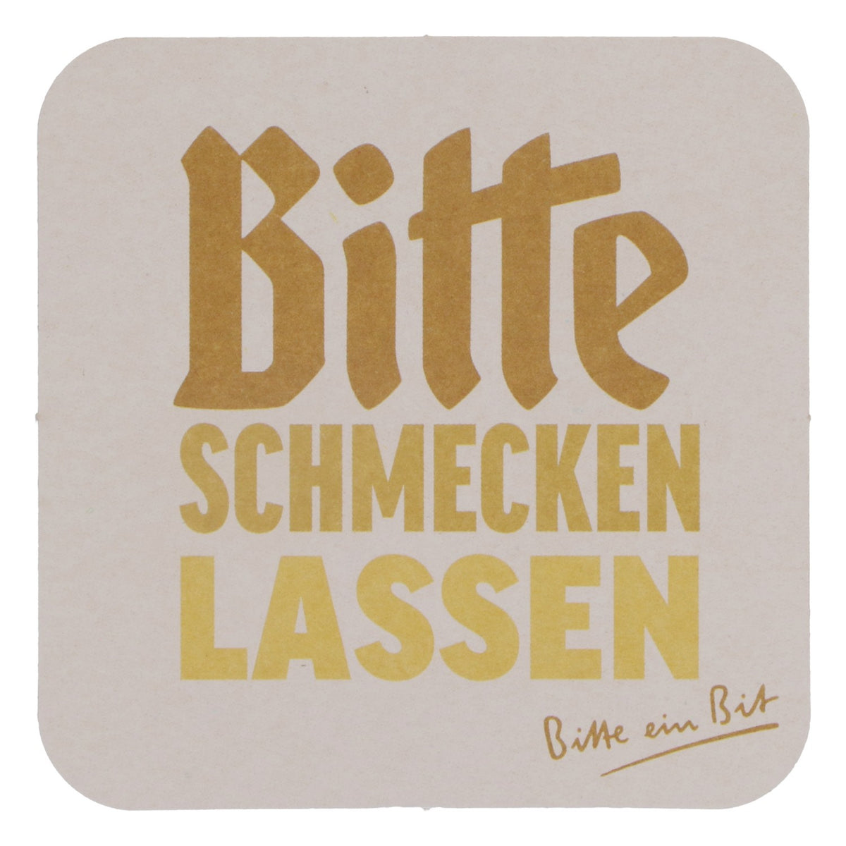 125x podkładki pod piwo Bitburger 9x9 cm „Bitte Danke” („Proszę, dziękuję”) z napisem „Bitte schmecken lassen” („Proszę spróbować”) na odwrocie – Widok 4