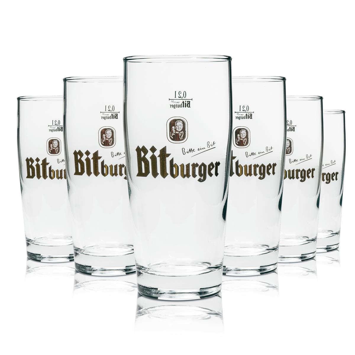 12x szklanka do piwa Bitburger 0,2l kufel Willi – Widok 2
