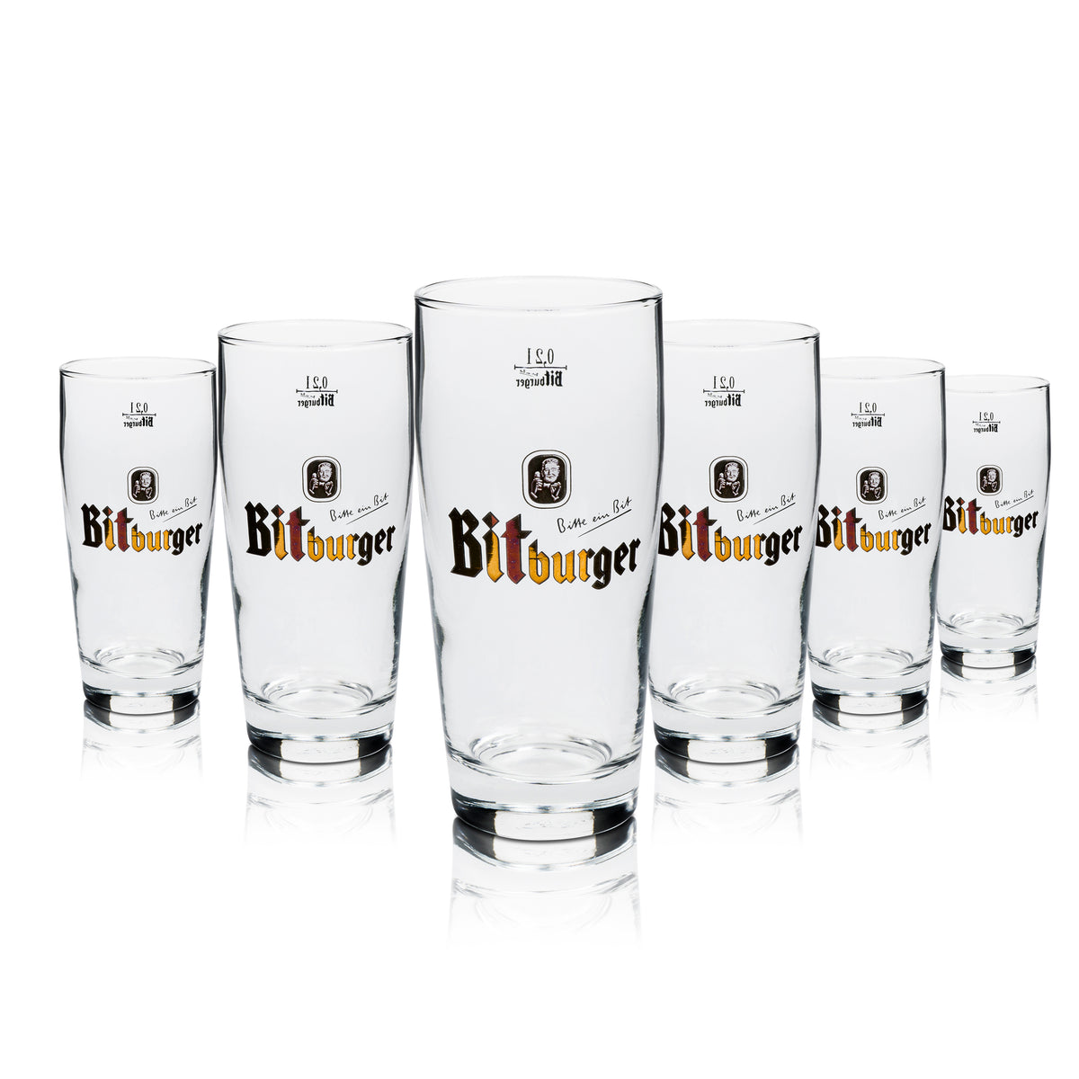 12x szklanka do piwa Bitburger 0,2l kufel Willi – Widok 5