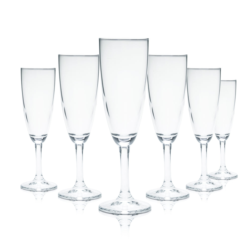 12x Bormioli Champagne Glass 0,1l Flute Goblet Glasses Gauged Without Branding Secco Champ