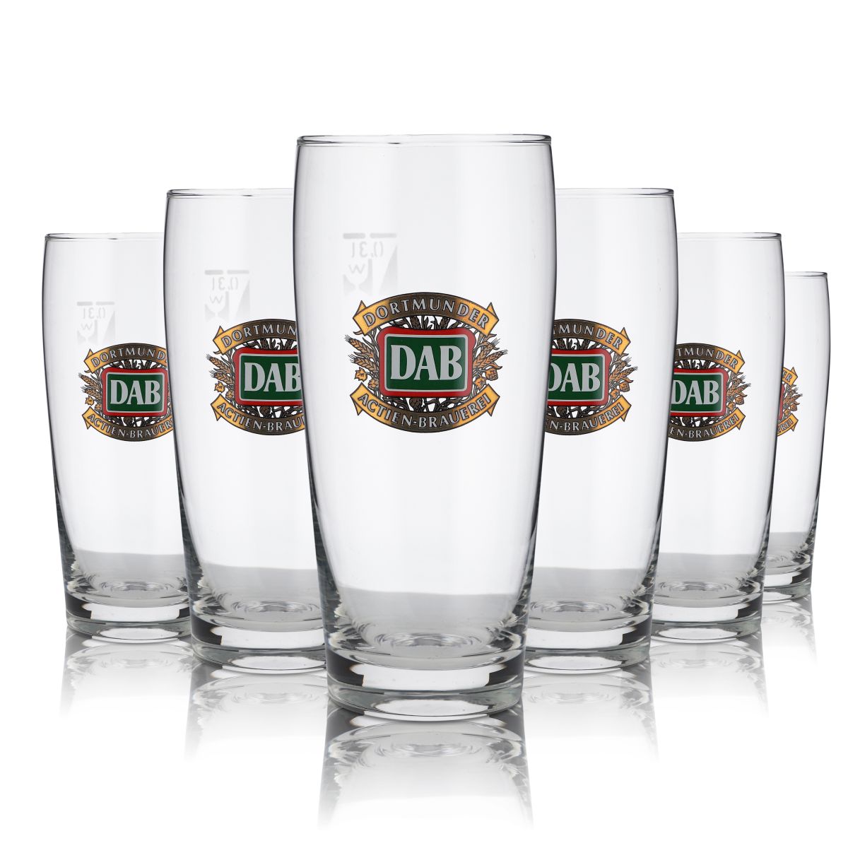 12x szklanka DAB 0,3 l Willi Becher zestaw szklanek do piwa Dortmunder Aktien Brauerei