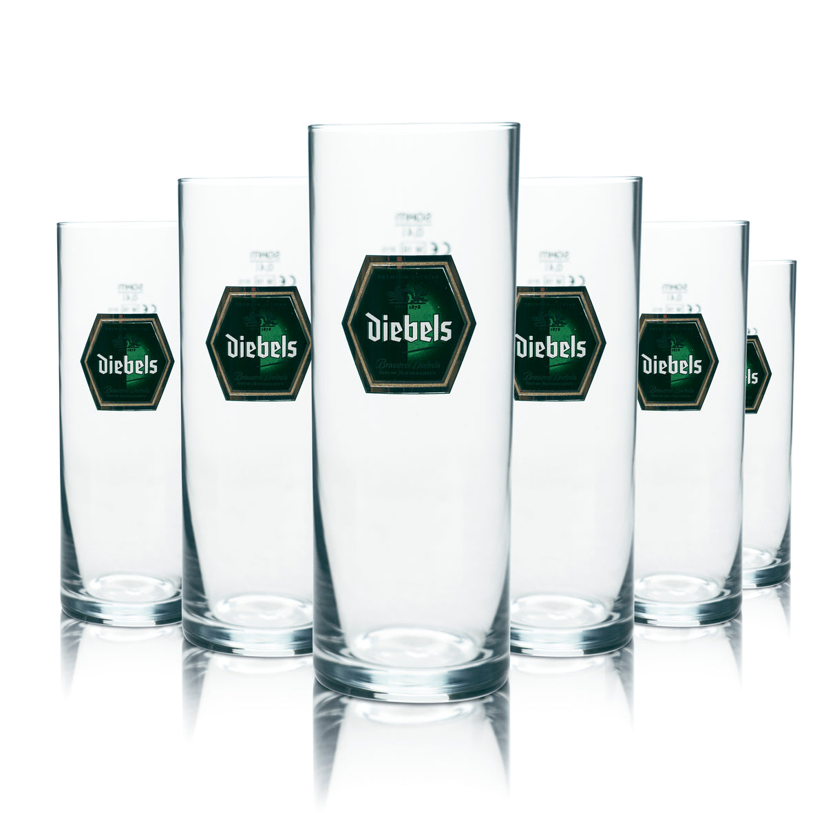 12x Diebels Beer Glass 0,4l Old Mug Sahm Willi Glasses Brewery Bar Cup – Widok 4