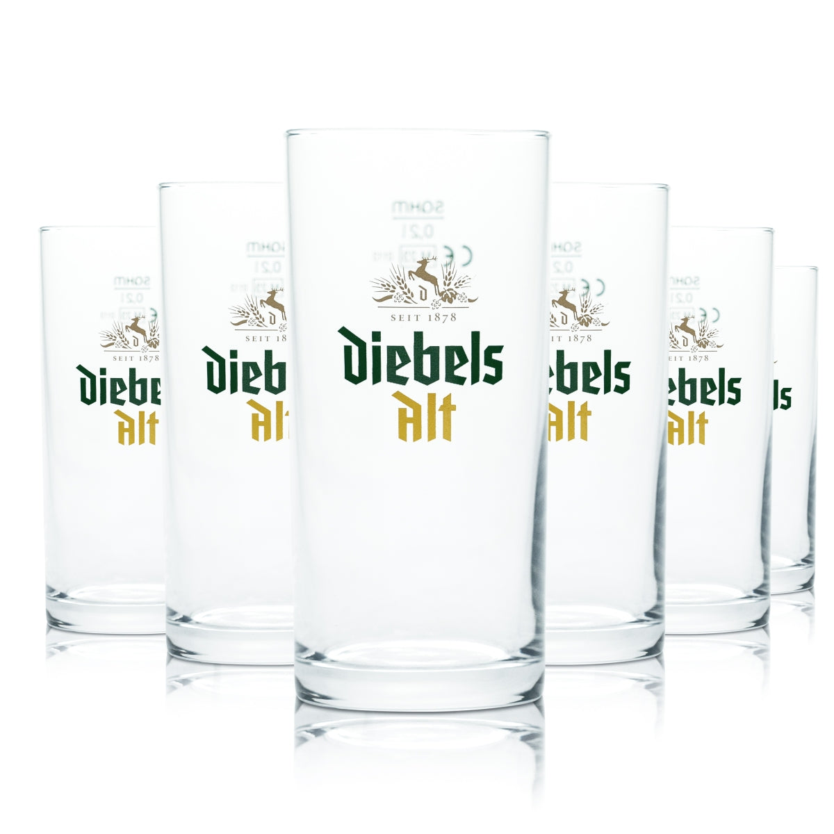 12x szkło Diebels 0,2l stary kufel do piwa szklanki barowe kieliszki browar gastro dąb