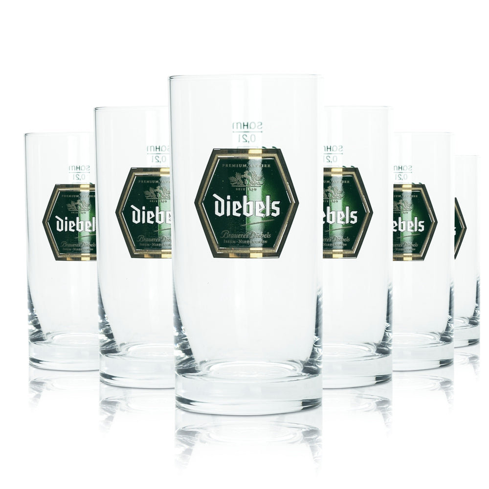 12x Diebels szklanka 0,2l Altbier kufel Stange Pils szklanki Gastro pub browar