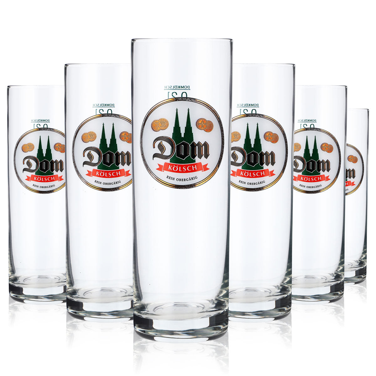 12x szklanka do piwa Dom 0,2 l Szklanki do piwa Kölschglas Stange białe logo Sahm – Widok 5