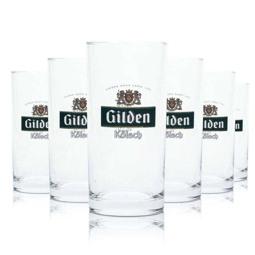 12x Gilden Kölsch szklanka do piwa 0.1l bar kufel szklanki pub karnawał browar