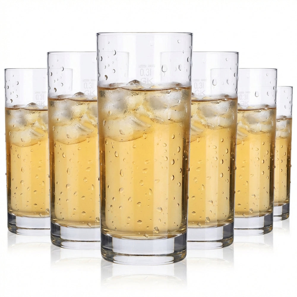 12 sztuk szklanych szklanek 0,3 l szklanki do coli Glaser Willi Becher Blanco