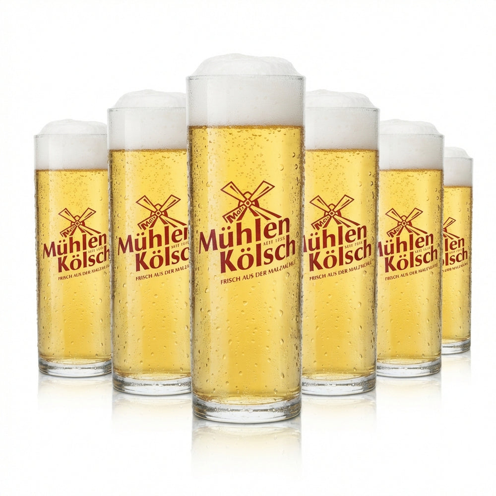 12x szklanka do piwa Mühlen Kölsch 0,2l kufel szklanki barowe Kolonia Malzmühle Beer Bar