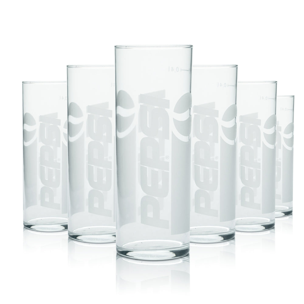 12x szklanka Pepsi 0,4l szklanki do napojów bezalkoholowych soda cola Gastro Geeicht