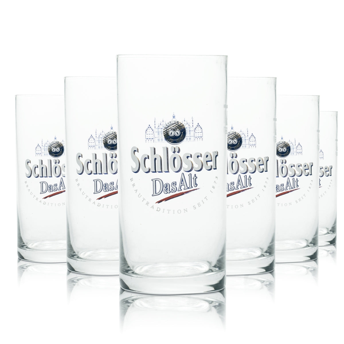 12x Schlösser Alt szklanka do piwa 0,2l kufel barowy szklanki browar gastro kalibrowane