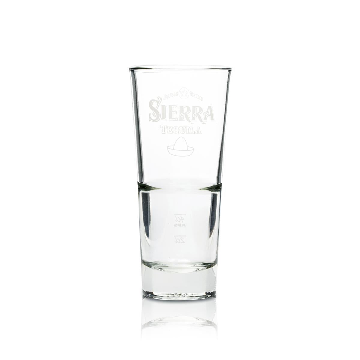 12x Sierra Tequila szklanka do long drinków sztaplowana 296 ml biały napis – Widok 2