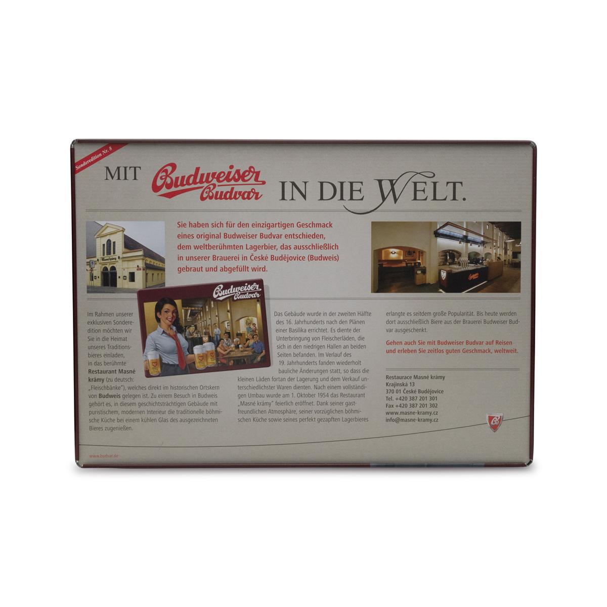 1x Budweiser piwo puszka znak nr 8 pub 30x21 – Widok 2