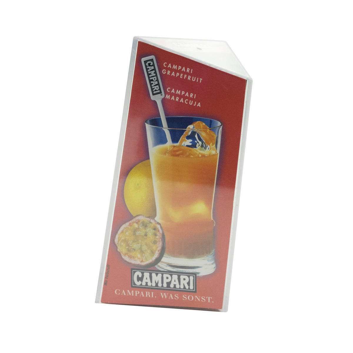 1x Ekspozytor stołowy na likier Campari z 3 rogami – Widok 2