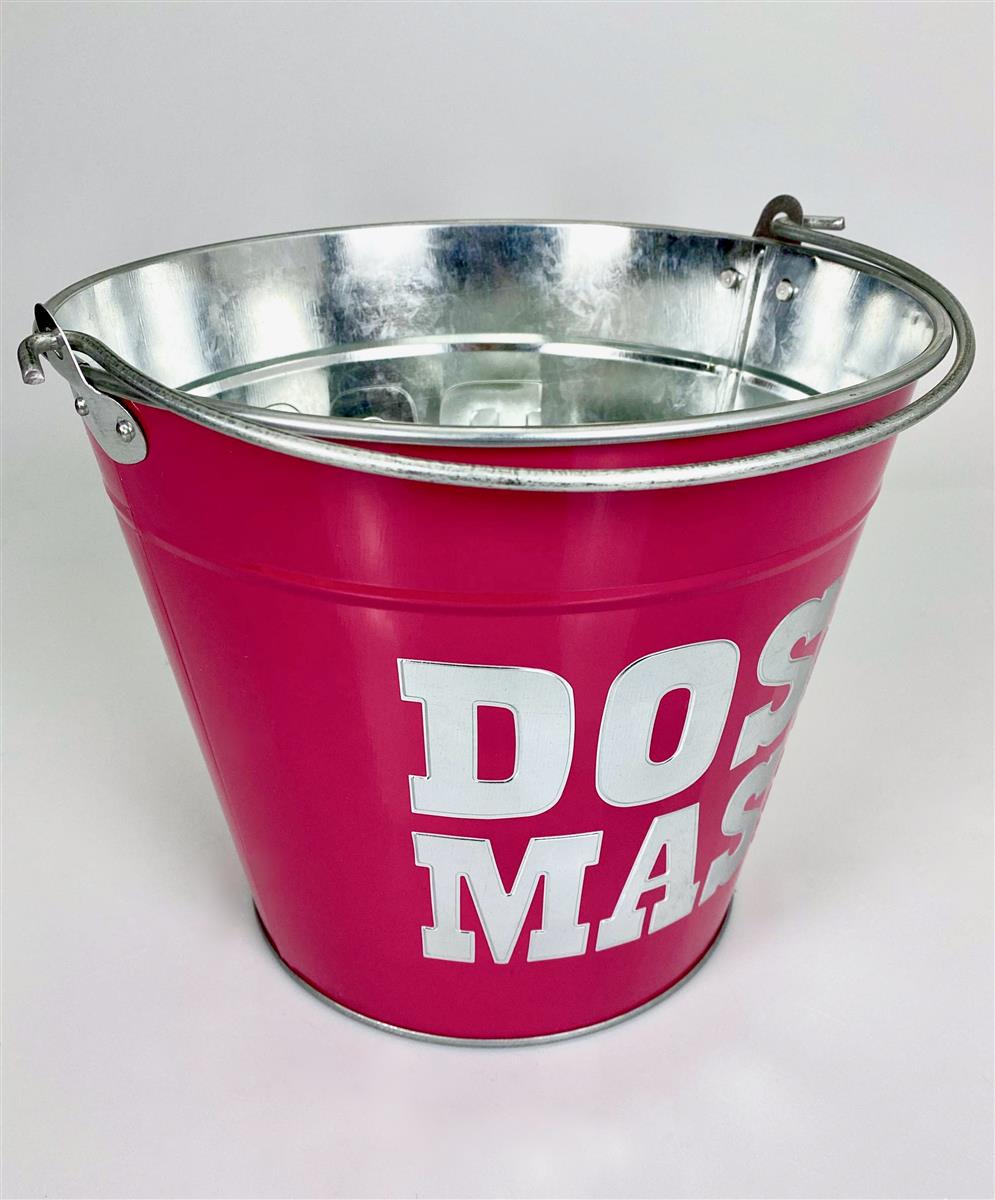1x Metalowe wiaderko na likier Dos Mas różowe 10l – Widok 4