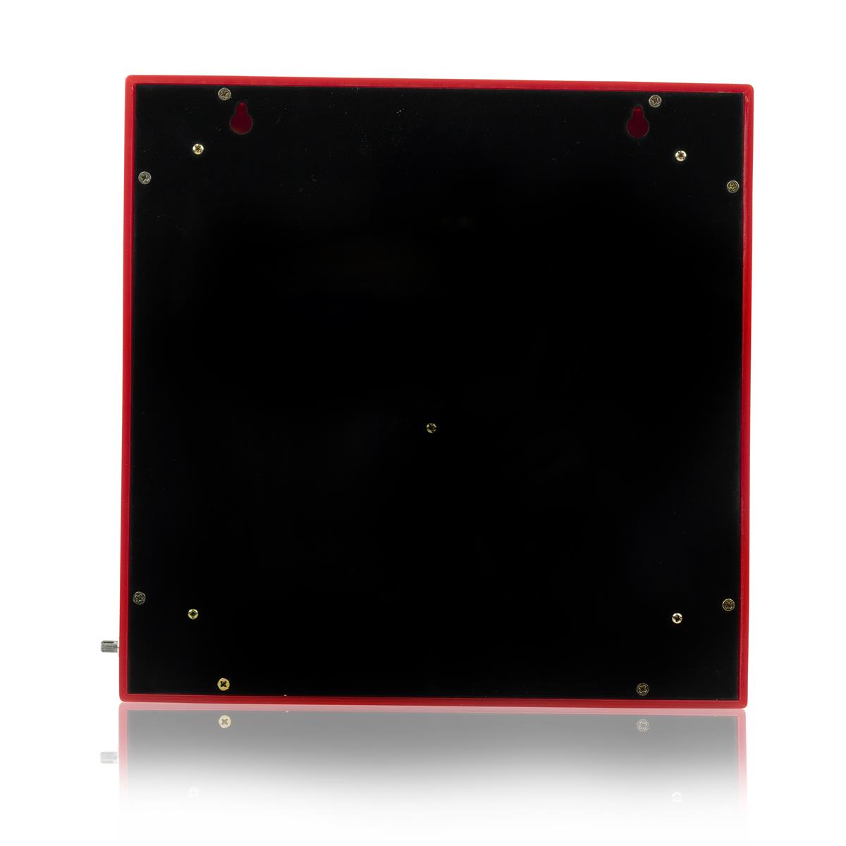 1x Podświetlany znak Effect Energy kwadratowy srebrny czerwony 30 x 30 – Widok 3