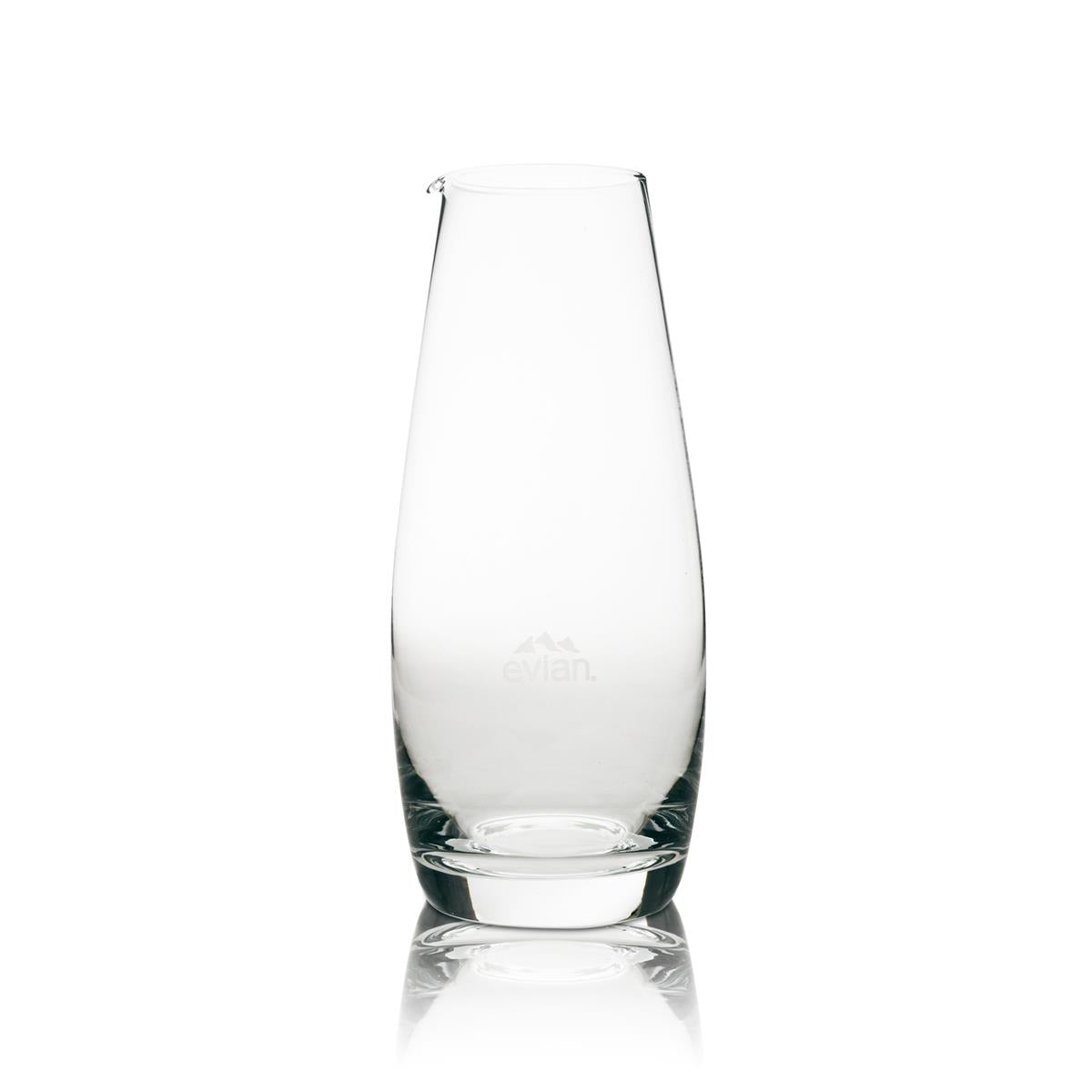 1x szklana karafka na wodę Evian 1l