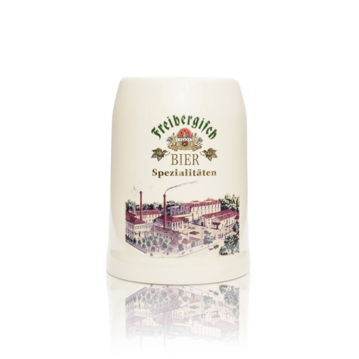 1x szklany gliniany dzbanek do piwa Freiberger 0,5l Freibergerisch