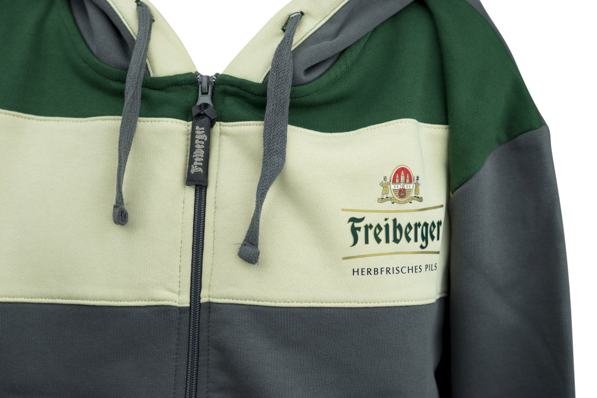 1x bluza z kapturem Freiberger szara/zielona/beżowa rozmiar XXL – Widok 4