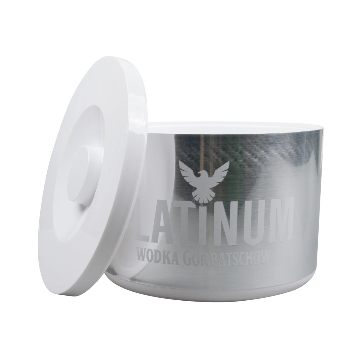 1x Gorbachev Vodka cooler 10l Platinum pojemnik na lód biały – Widok 2