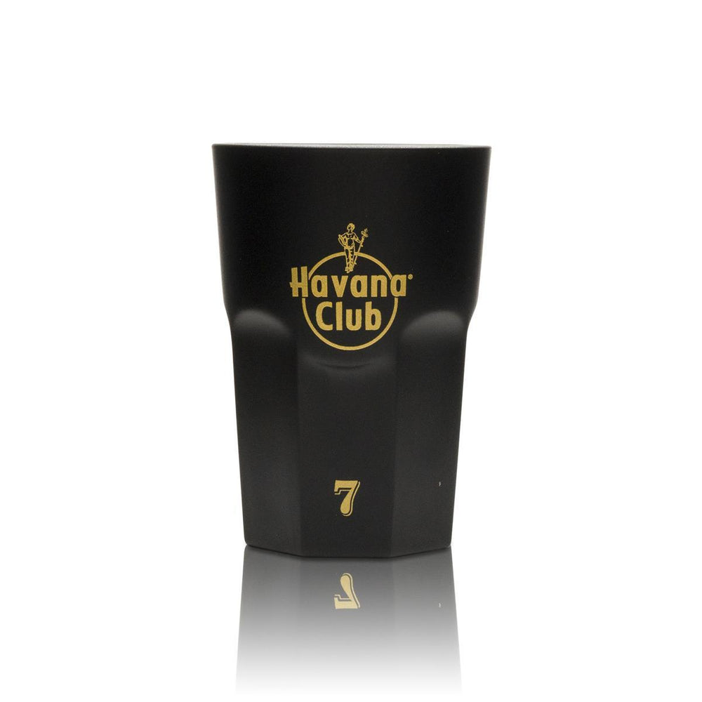 1x szklanka Havana Rum long drink czarne złoto 7 Anos