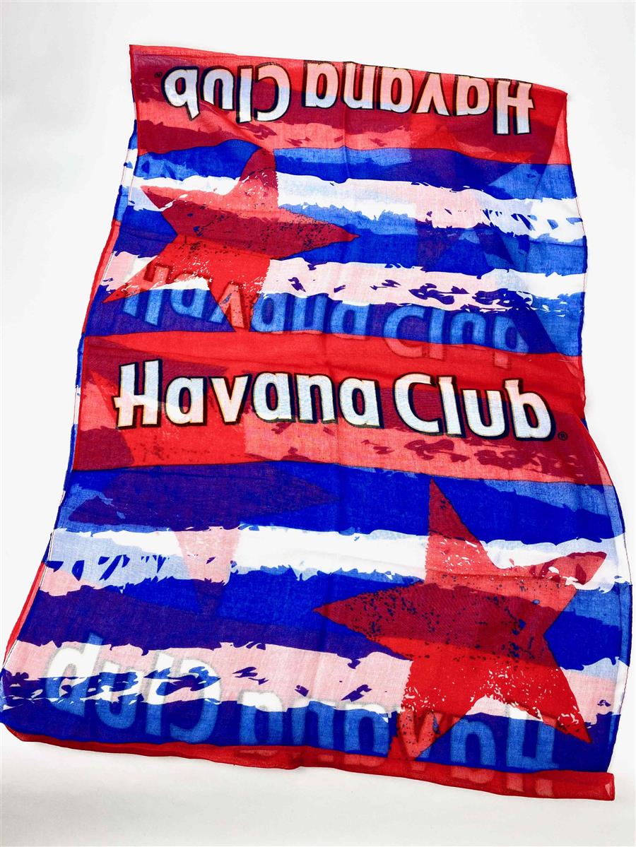 1x Szalik Havana Rum czerwono-niebieski