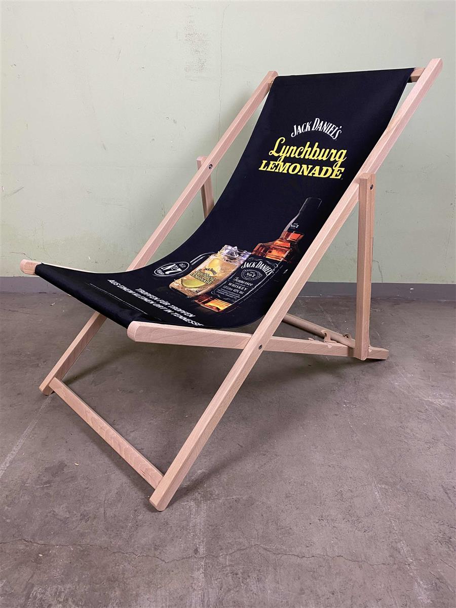 1x Leżak Jack Daniels Whiskey Lynchburg Lemonade czarny – Widok 2