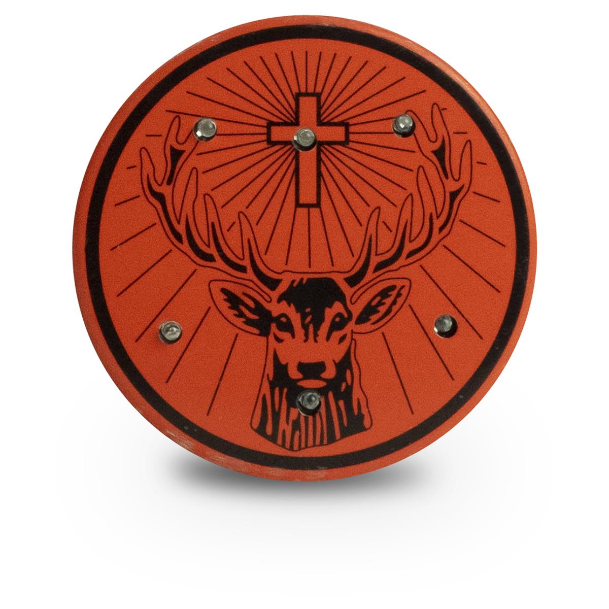 1x pomarańczowa plakietka LED likieru Jägermeister