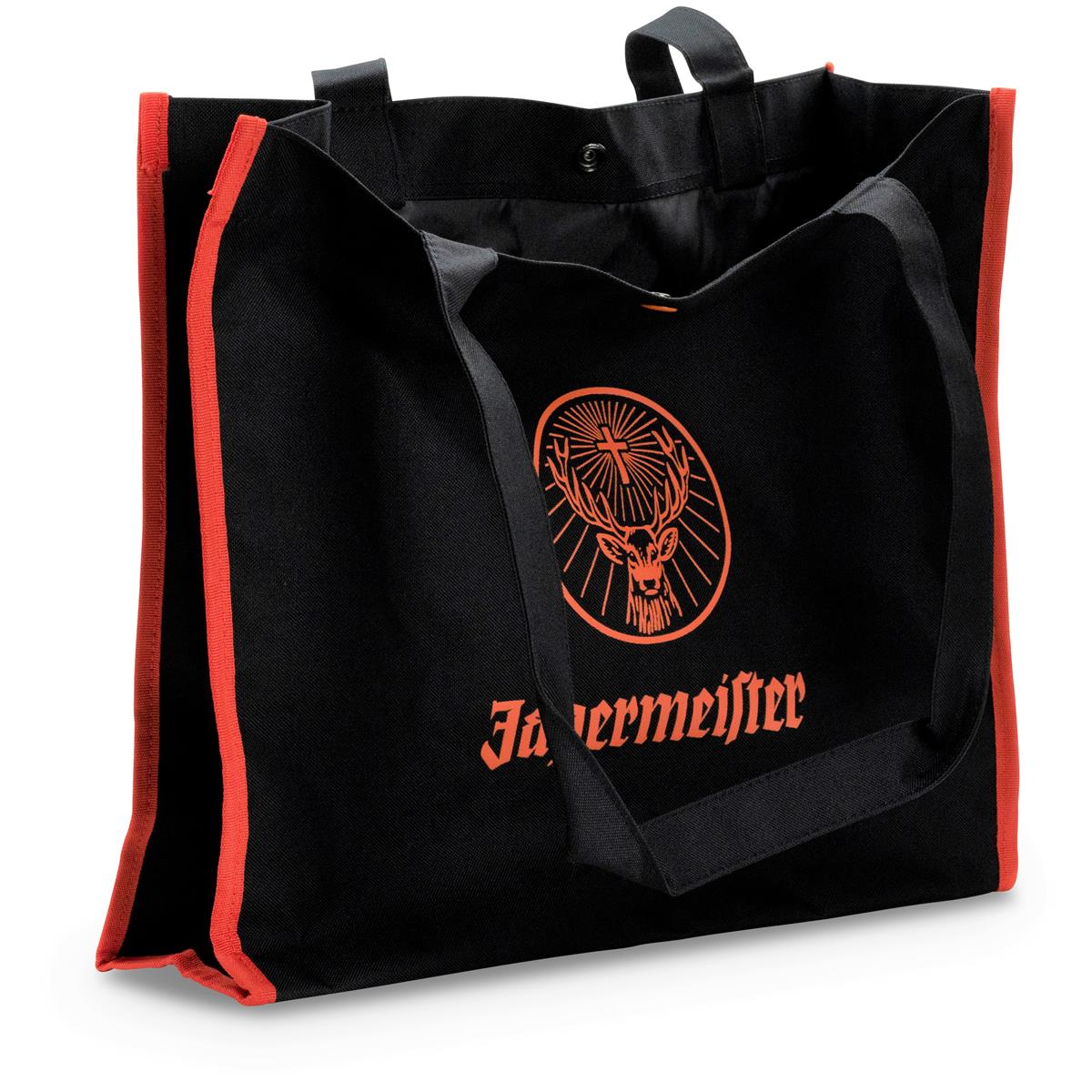 1x Torba na likier Jägermeister z materiału czarny/pomarańczowy – Widok 3