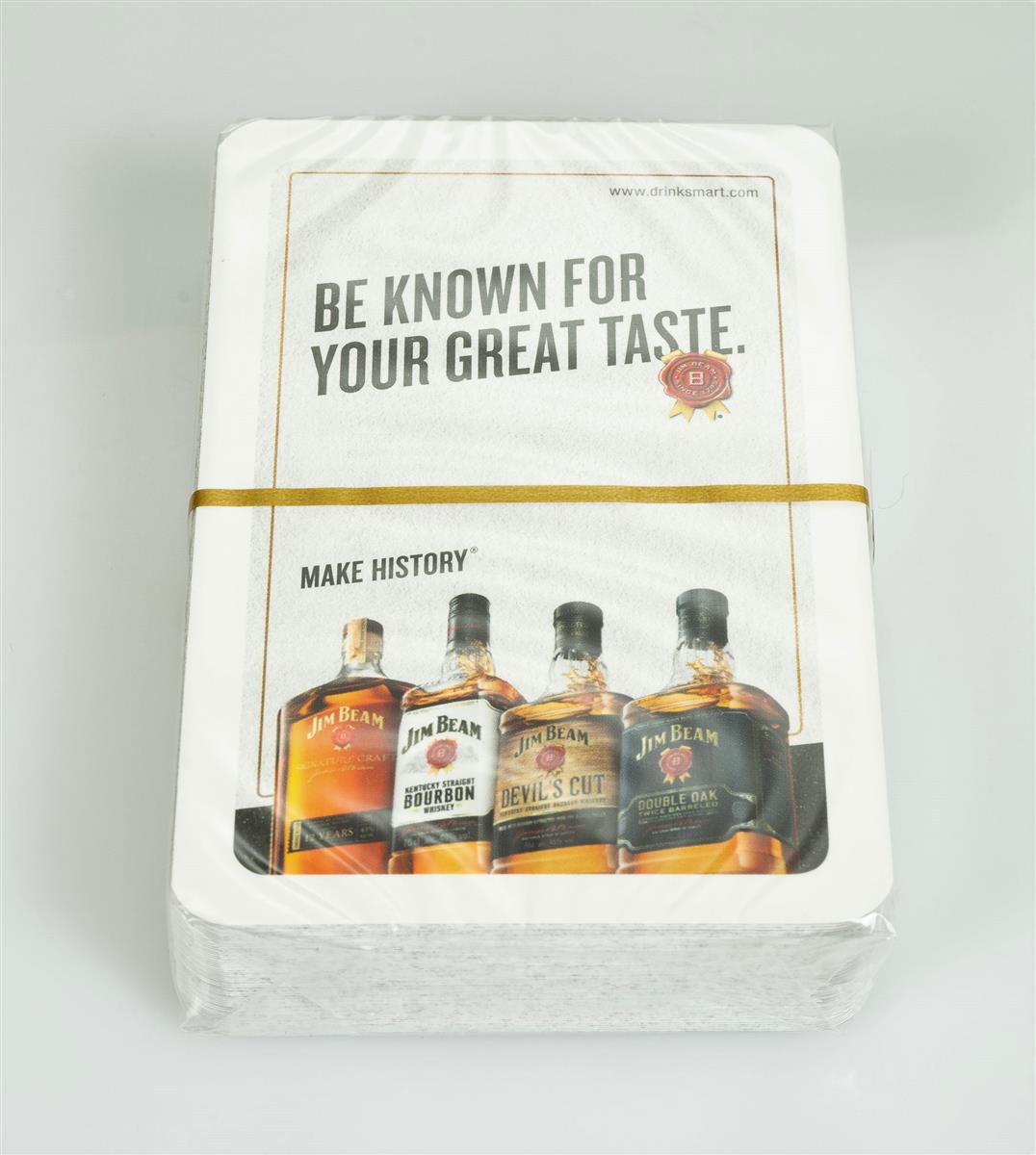 1x gra karciana Jim Beam Whiskey w białym pudełku – Widok 2