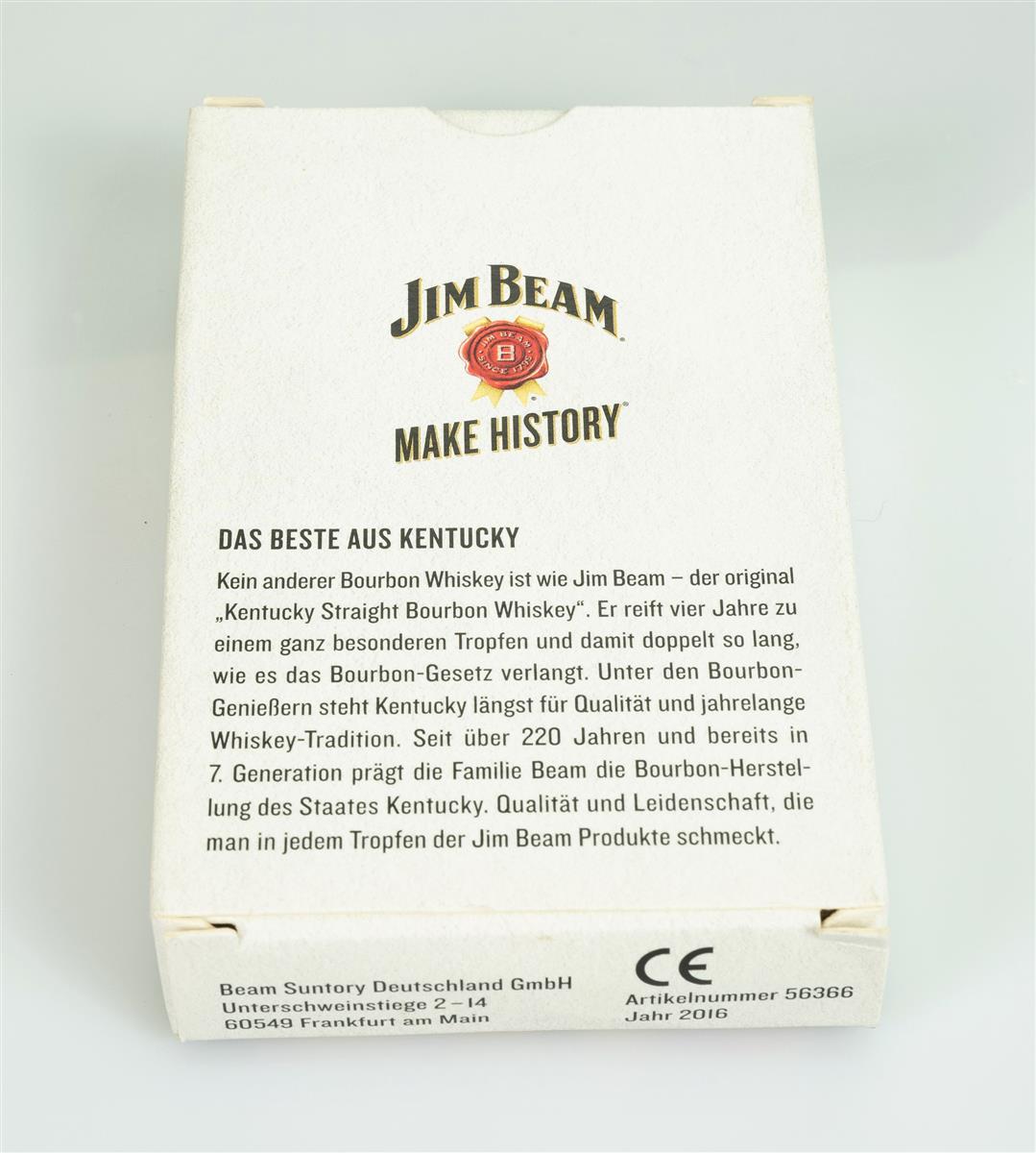 1x gra karciana Jim Beam Whiskey w białym pudełku – Widok 3